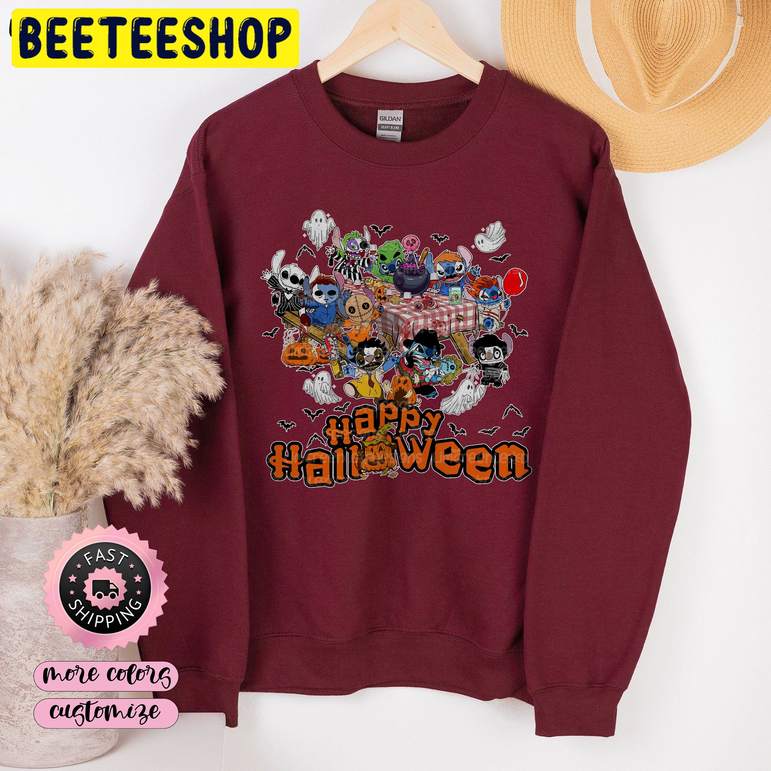 Stitch Cosplay Horror Killer Happy Halloween Party Trending Unisex Shirt Stitch Cosplay Horror Killer Happy Halloween Party Trending Unisex Shirt