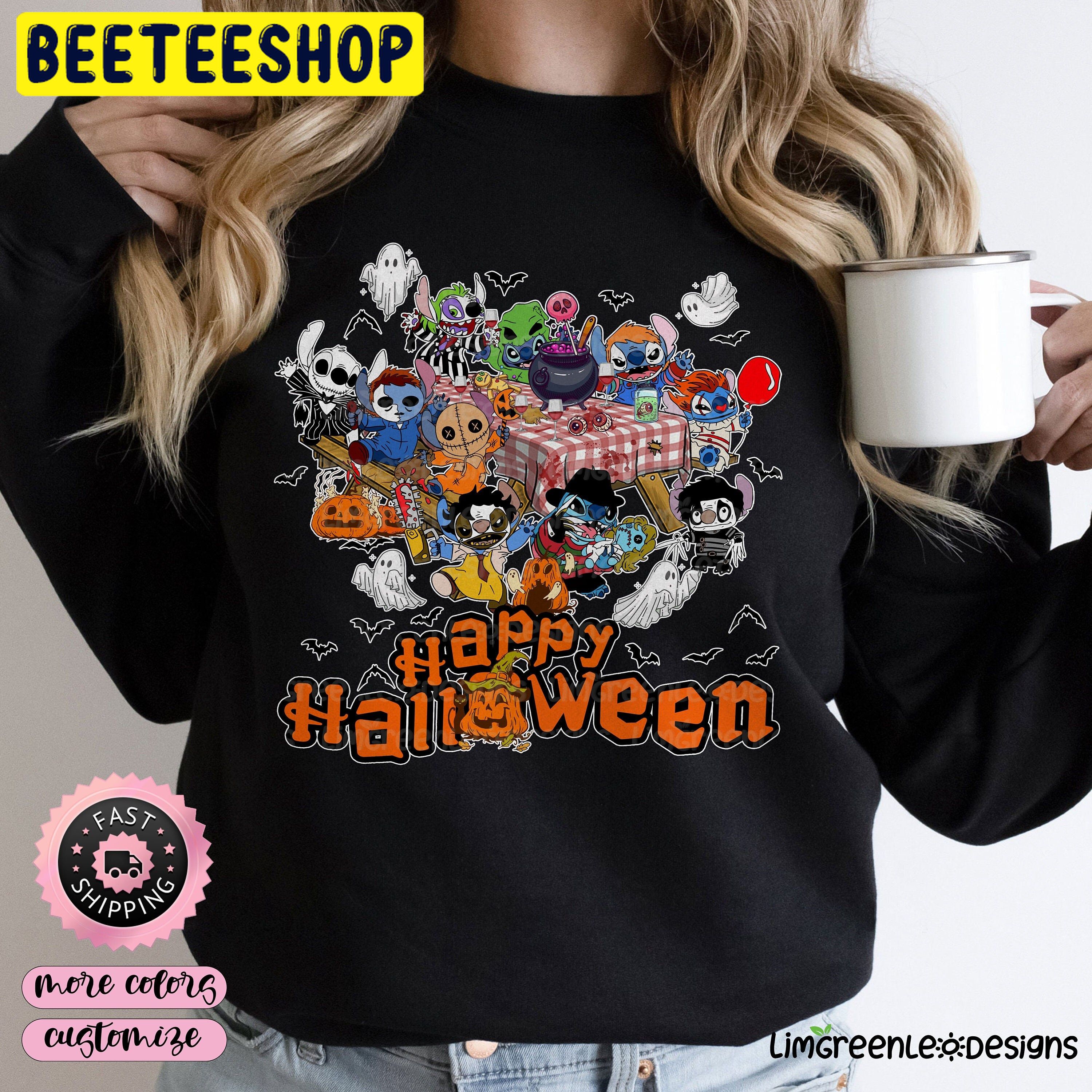 Stitch Cosplay Horror Killer Happy Halloween Party Trending Unisex Shirt Stitch Cosplay Horror Killer Happy Halloween Party Trending Unisex Shirt