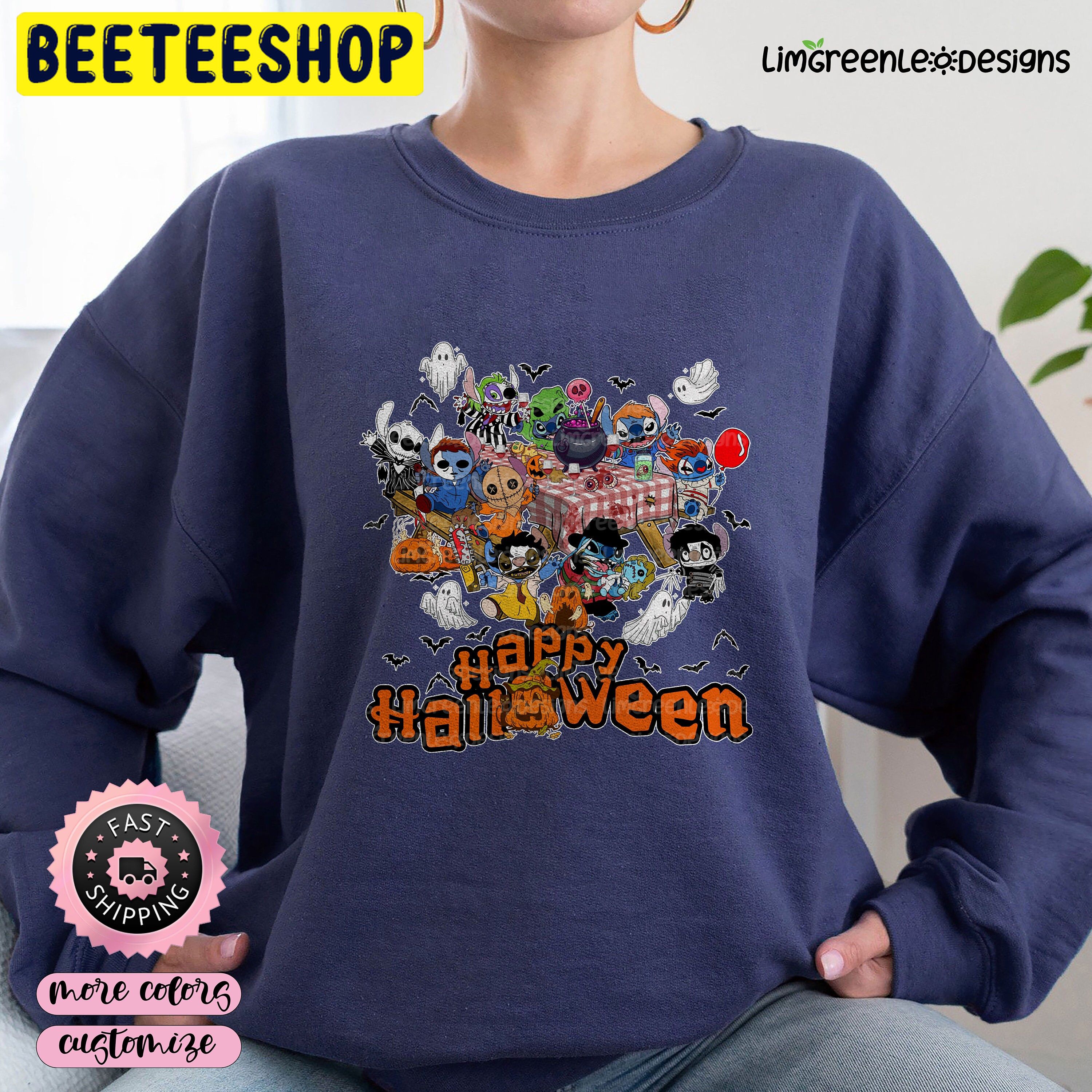 Stitch Cosplay Horror Killer Happy Halloween Party Trending Unisex Shirt Stitch Cosplay Horror Killer Happy Halloween Party Trending Unisex Shirt