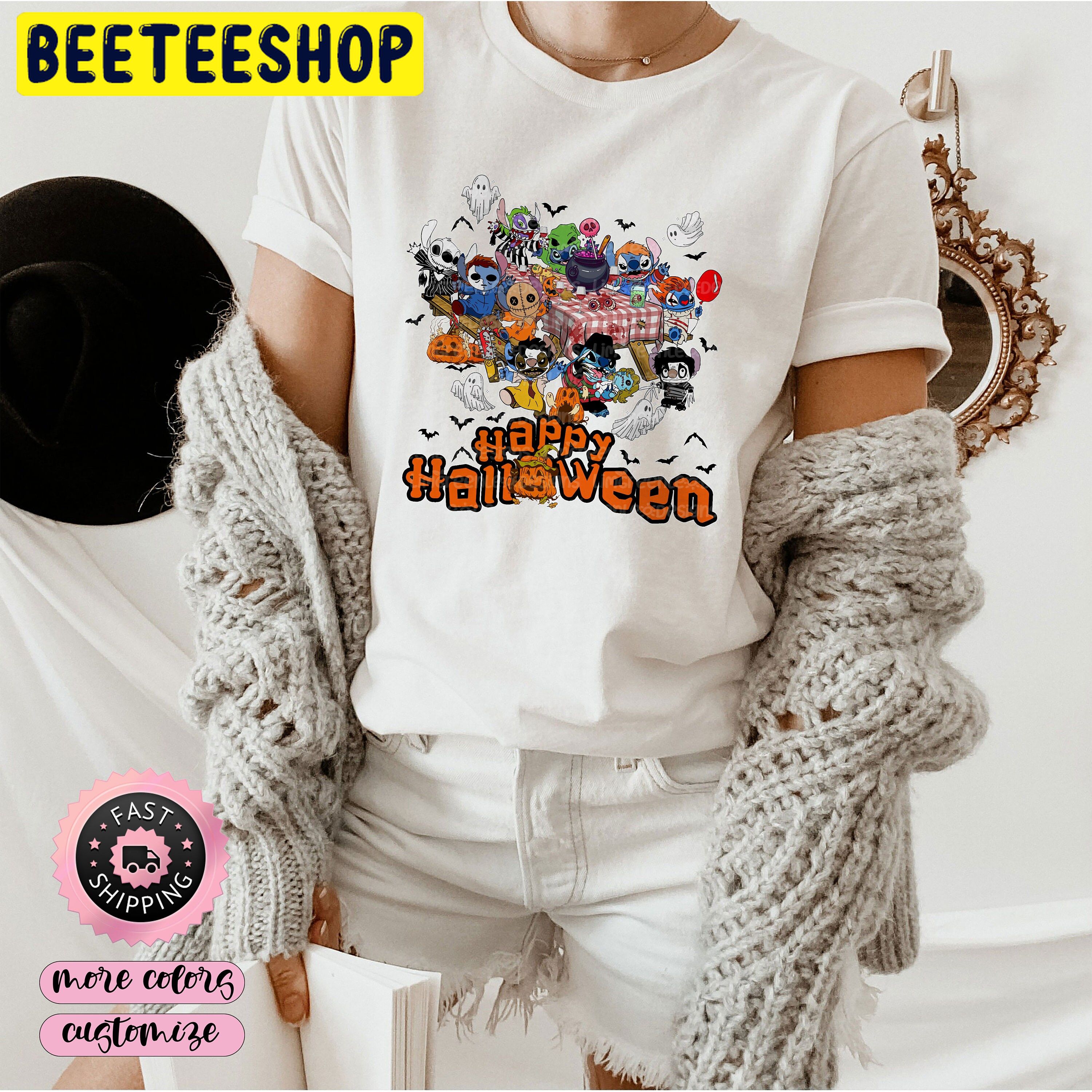 Stitch Cosplay Horror Killer Happy Halloween Party Trending Unisex Shirt Stitch Cosplay Horror Killer Happy Halloween Party Trending Unisex Shirt
