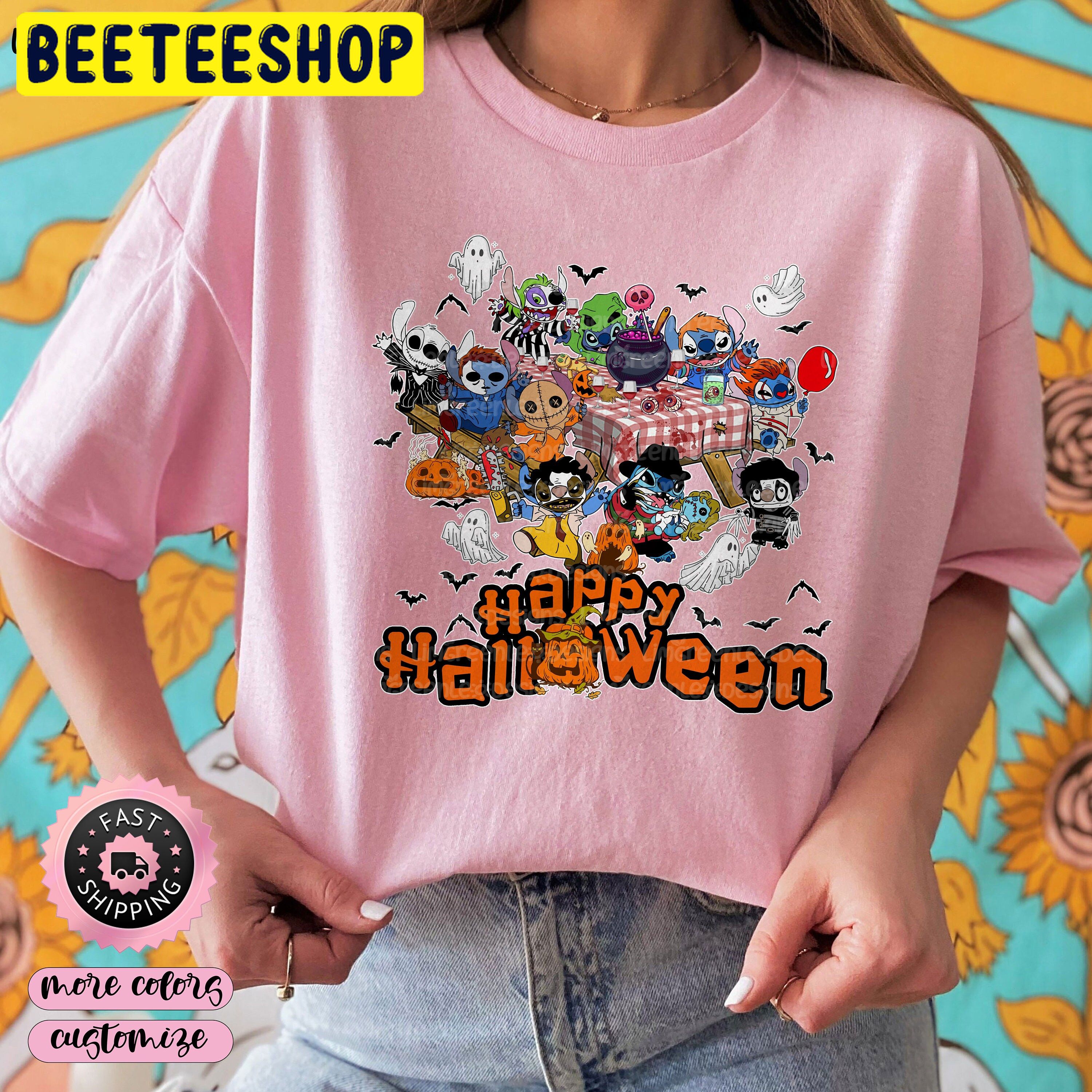 Stitch Cosplay Horror Killer Happy Halloween Party Trending Unisex Shirt Stitch Cosplay Horror Killer Happy Halloween Party Trending Unisex Shirt