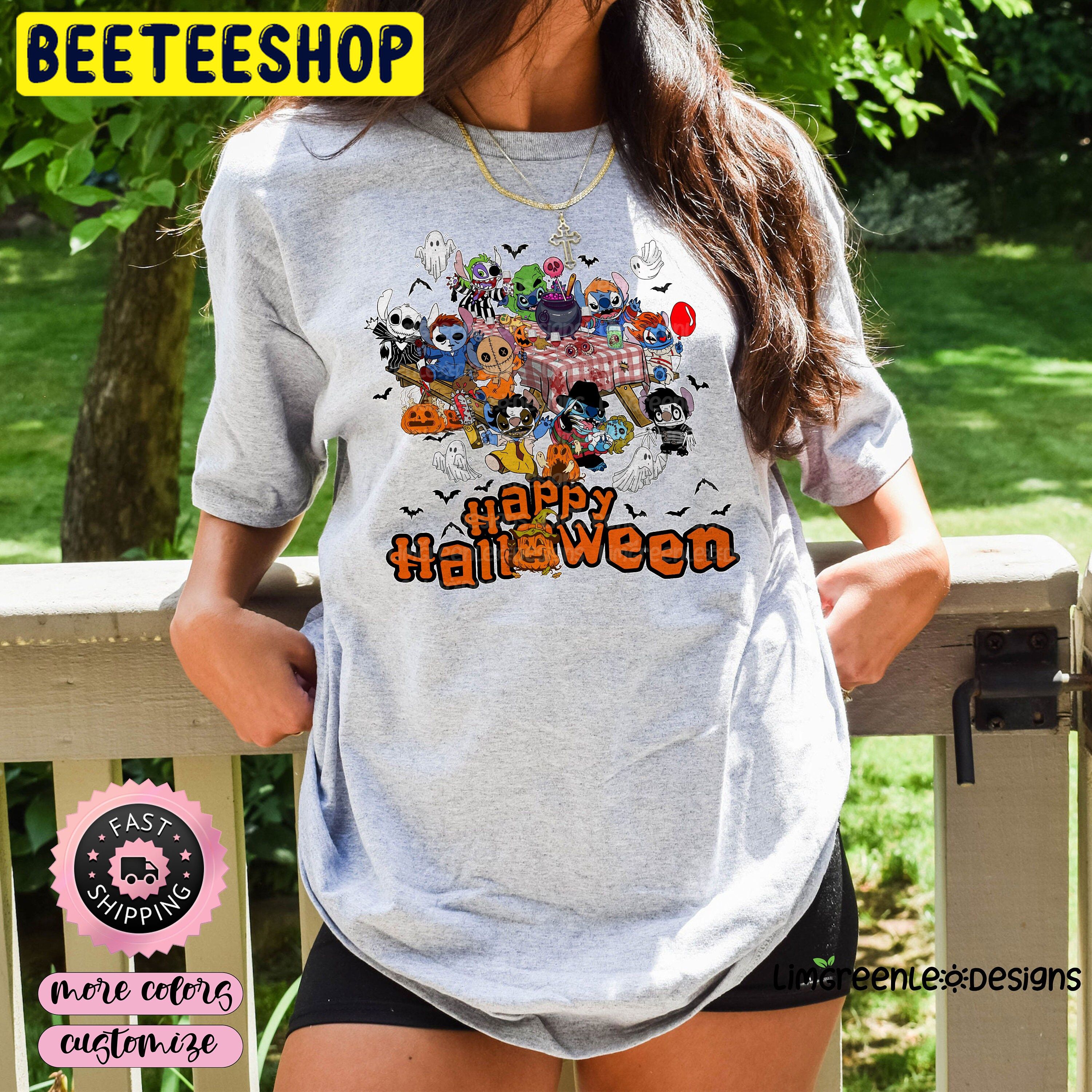 Stitch Cosplay Horror Killer Happy Halloween Party Trending Unisex Shirt Stitch Cosplay Horror Killer Happy Halloween Party Trending Unisex Shirt