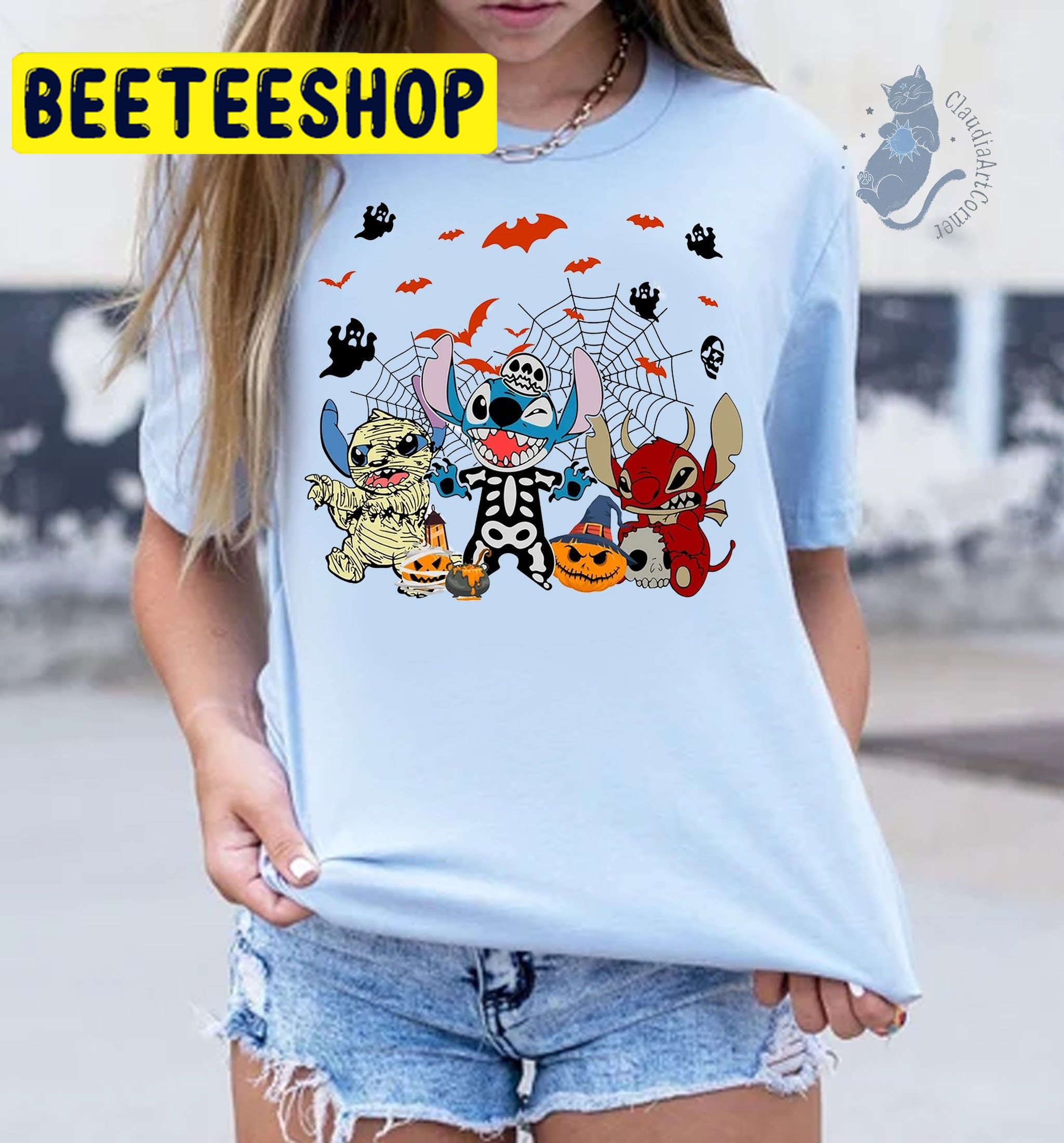 Stitch Halloween Trick Or Treat HalloweenTrending Unisex Shirt Stitch Halloween Trick Or Treat HalloweenTrending Unisex Shirt