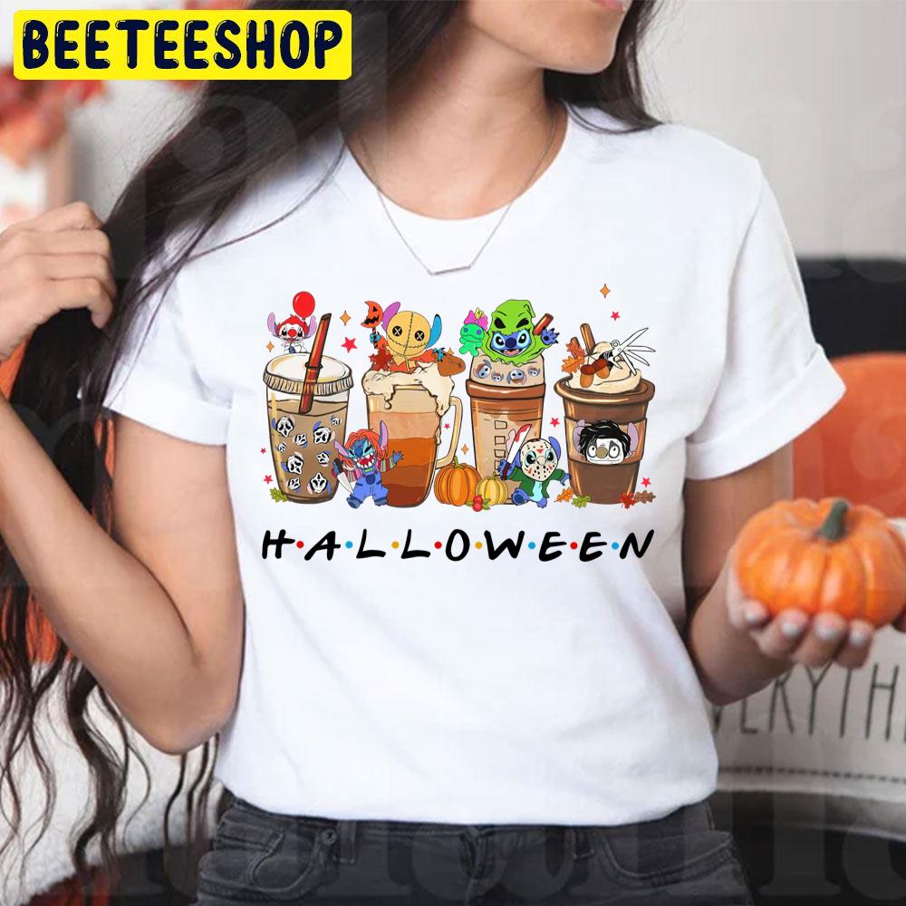 Stitch Horror Killer Fall Coffee Cup Halloween Trending Unisex T-Shirt Stitch Horror Killer Fall Coffee Cup Halloween Trending Unisex T-Shirt