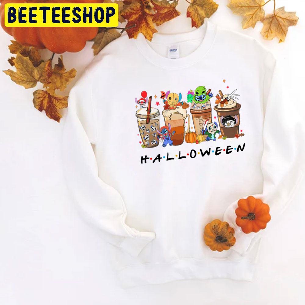 Stitch Horror Killer Fall Coffee Cup Halloween Trending Unisex T-Shirt Stitch Horror Killer Fall Coffee Cup Halloween Trending Unisex T-Shirt