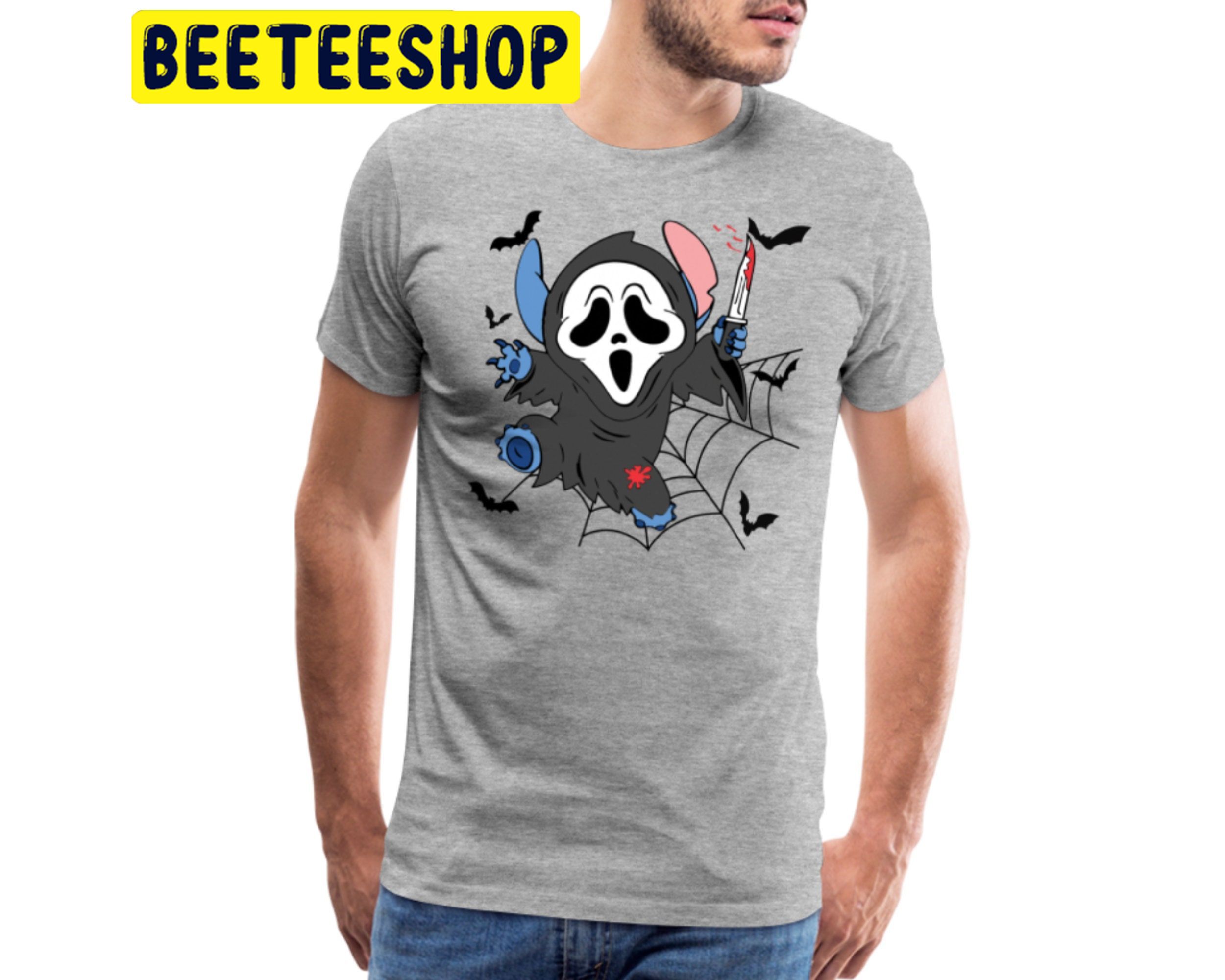 Stitch In Ghostface HalloweenTrending Unisex Shirt Stitch In Ghostface HalloweenTrending Unisex Shirt