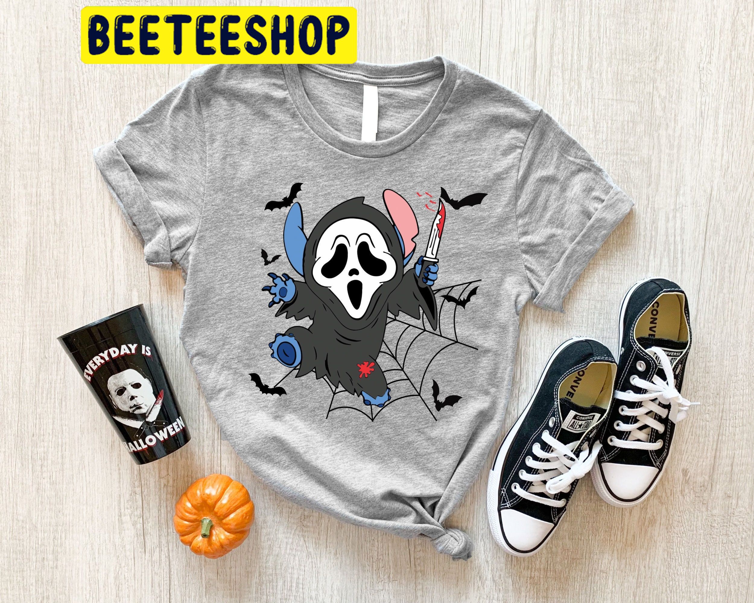 Stitch In Ghostface HalloweenTrending Unisex Shirt Stitch In Ghostface HalloweenTrending Unisex Shirt