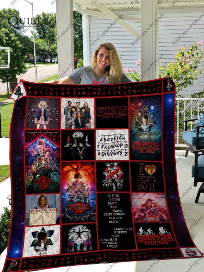 Stranger Things All Season Plus Size Quilt Blanket Stranger Things All Season Plus Size Quilt Blanket