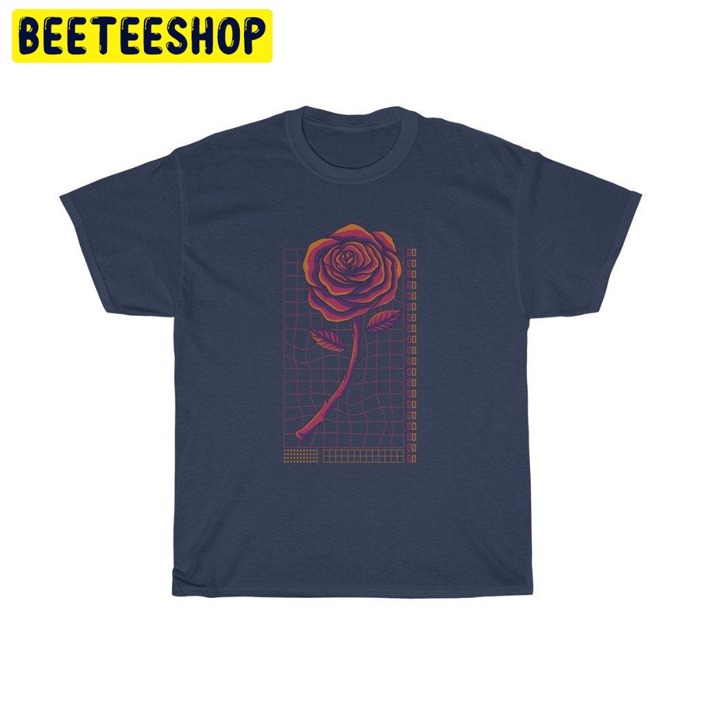 Streetwear Rose Futuristic Retrowave Vaporwave Trending Unisex Shirt Streetwear Rose Futuristic Retrowave Vaporwave Trending Unisex Shirt