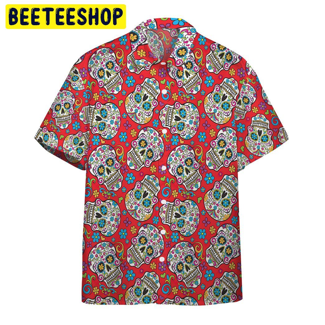Sugar Skull Folkloric Trending Hawaiian Shirt Sugar Skull Folkloric Trending Hawaiian Shirt