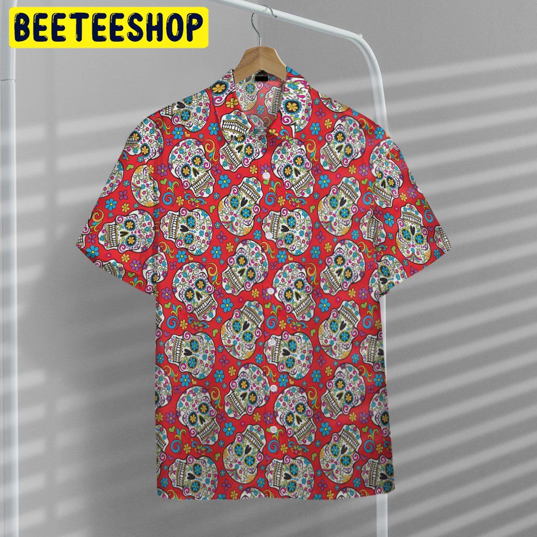 Sugar Skull Folkloric Trending Hawaiian Shirt Sugar Skull Folkloric Trending Hawaiian Shirt