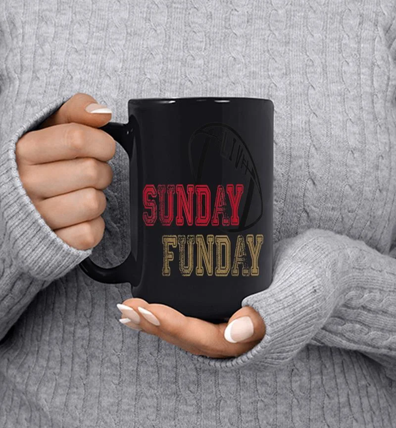 Sunday Funday Football Mug Sunday Funday Football Mug