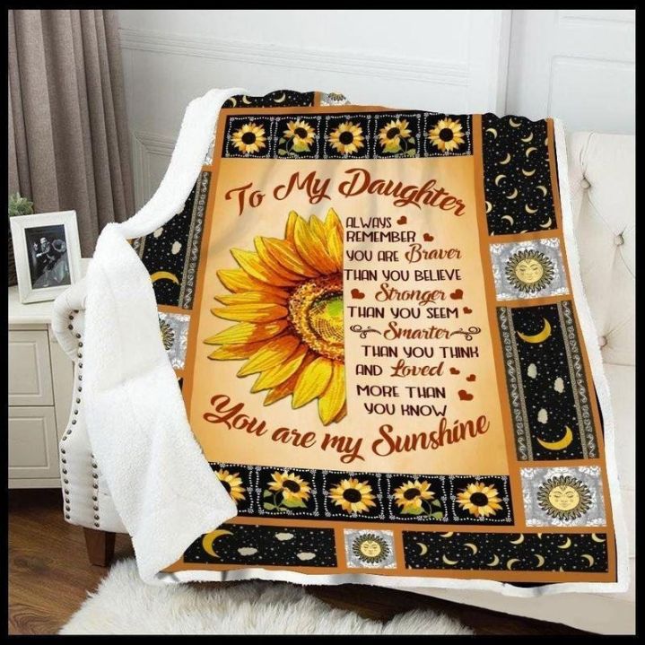 Sunflower To My Daughter You Are My Sunshine Comfy Sofa Throw Blanket Sunflower To My Daughter You Are My Sunshine Comfy Sofa Throw Blanket