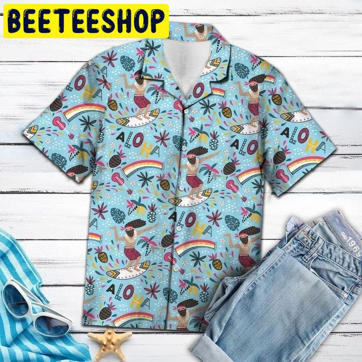 Surfing Aloha Hawaiian Shirt Surfing Aloha Hawaiian Shirt