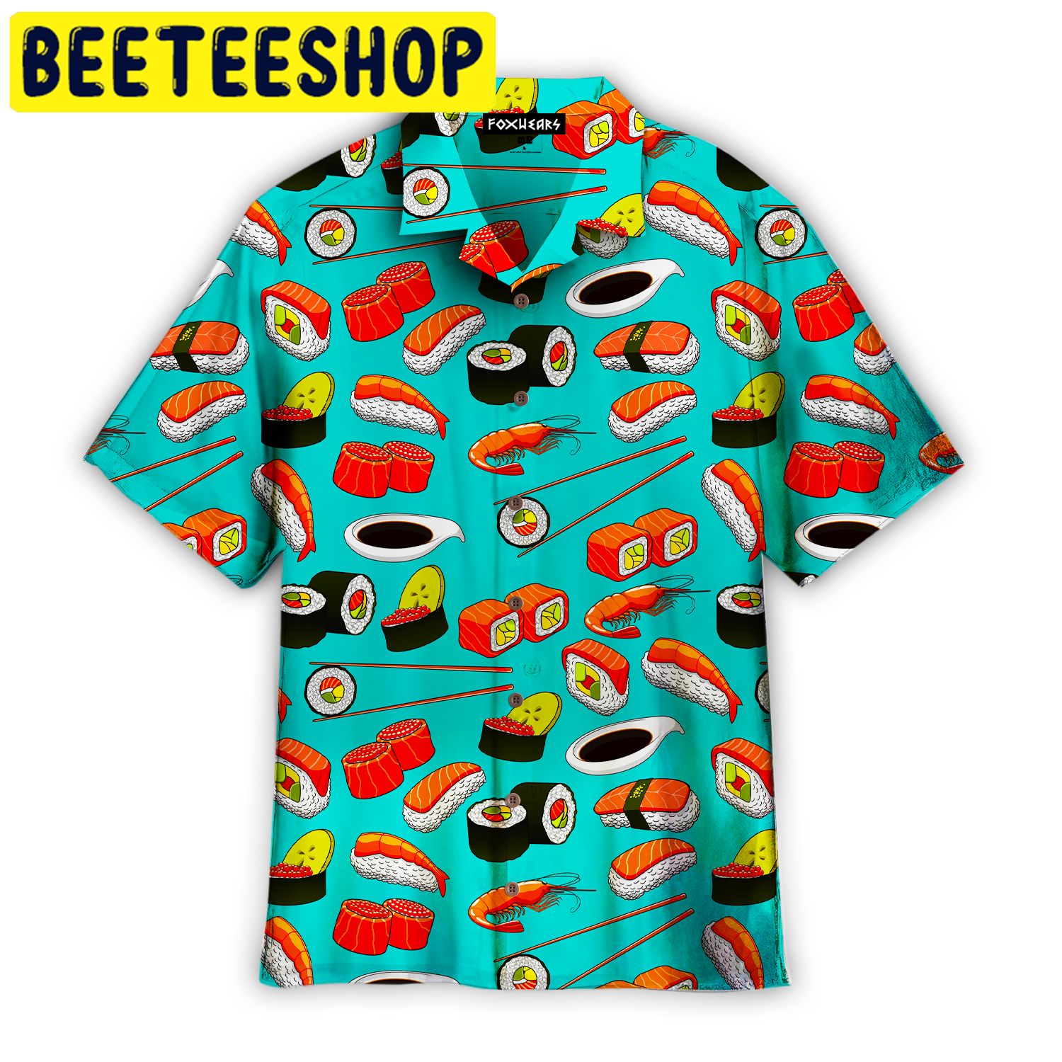 Sushi Rolls Japanese Seafood Hawaiian Shirt Sushi Rolls Japanese Seafood Hawaiian Shirt