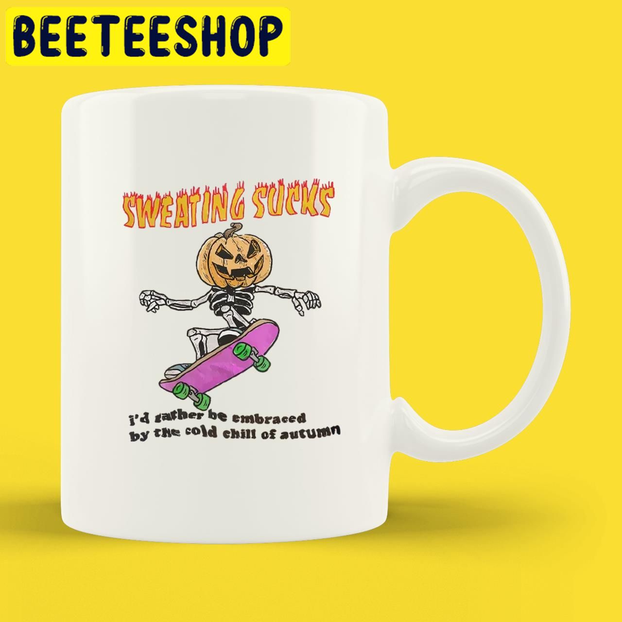 Sweating Sucks Skateboarding Skeleton Pumpkin Face Pumpkin Halloween Trending Unisex T-Shirt Sweating Sucks Skateboarding Skeleton Pumpkin Face Pumpkin Halloween Trending Unisex T-Shirt
