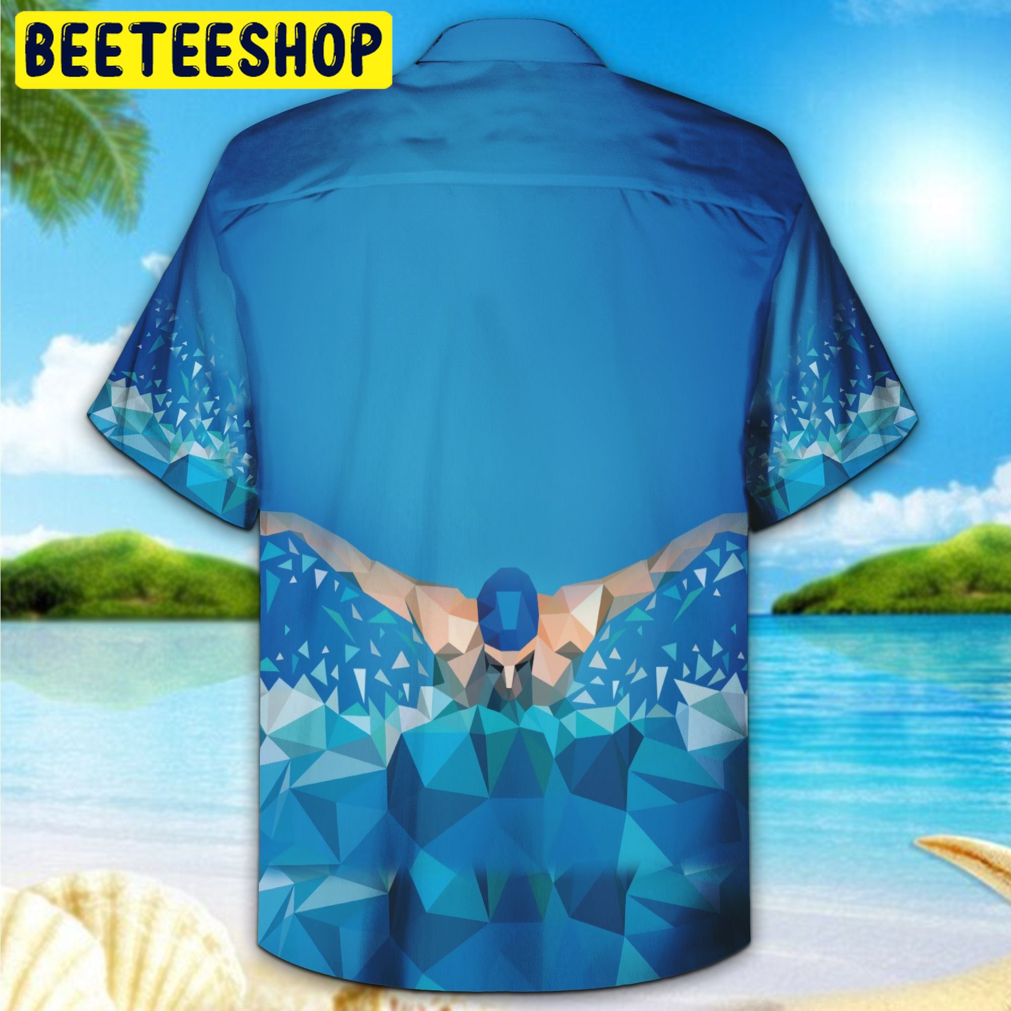 Swimming 3D All Over Printed Trending Hawaiian Shirt Swimming 3D All Over Printed Trending Hawaiian Shirt