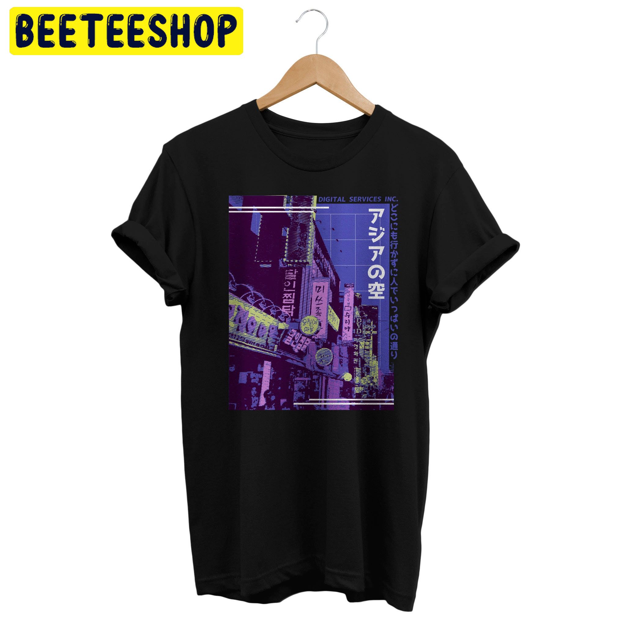 Synthwave Asian Street Vaporwave Aesthetic Trending Unisex Shirt Synthwave Asian Street Vaporwave Aesthetic Trending Unisex Shirt