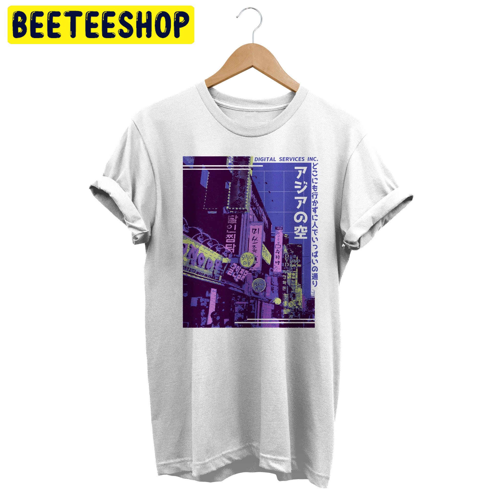 Synthwave Asian Street Vaporwave Aesthetic Trending Unisex Shirt Synthwave Asian Street Vaporwave Aesthetic Trending Unisex Shirt