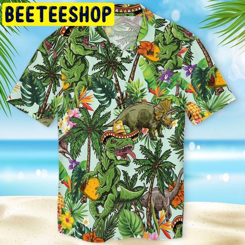Taco T-rex Hawaiian Shirt Taco T-rex Hawaiian Shirt