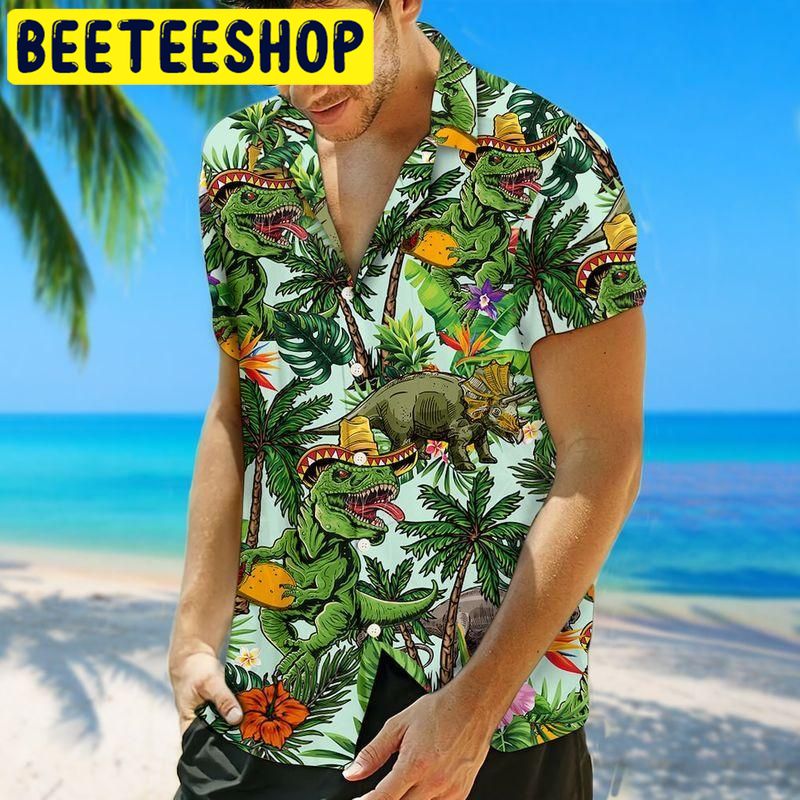 Taco T-rex Hawaiian Shirt Taco T-rex Hawaiian Shirt