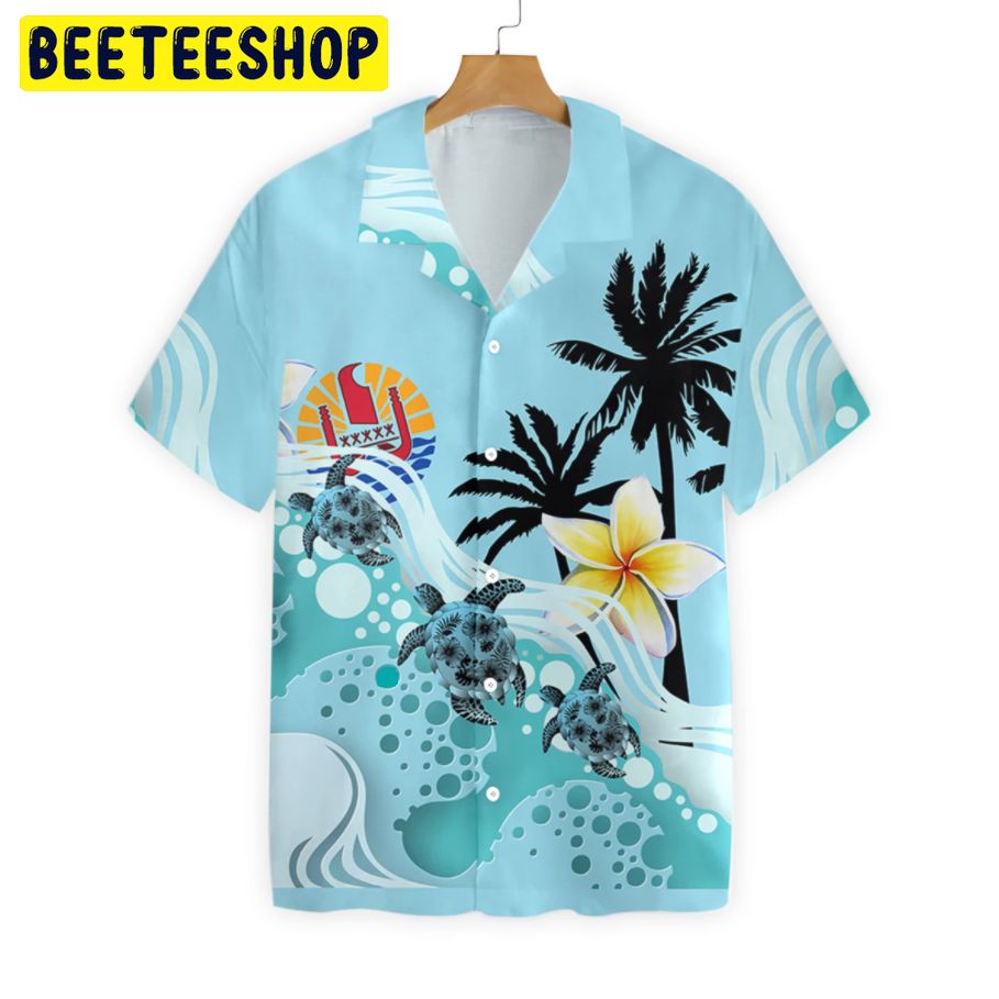 Tahiti Blue Turtle Hibiscus Trending Hawaiian Shirt Tahiti Blue Turtle Hibiscus Trending Hawaiian Shirt
