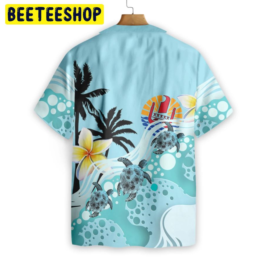 Tahiti Blue Turtle Hibiscus Trending Hawaiian Shirt Tahiti Blue Turtle Hibiscus Trending Hawaiian Shirt