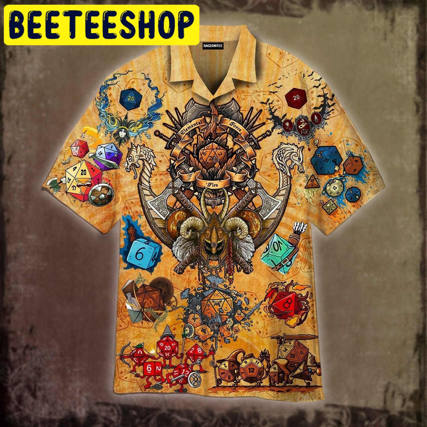 Take A Chance And Roll The Dice DnD Hawaiian Shirt Take A Chance And Roll The Dice DnD Hawaiian Shirt