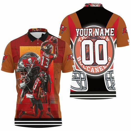 Tampa Bay Buccaneers 13 Mike Evans 2021 Nfl Champions Personalized 3D All Over Print Polo Shirt Tampa Bay Buccaneers 13 Mike Evans 2021 Nfl Champions Personalized 3D All Over Print Polo Shirt
