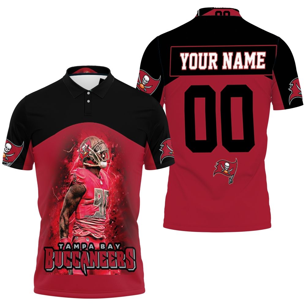 Tampa Bay Buccaneers Frank Picas 90 Legend 3d Printed Personalized 3D All Over Print Polo Shirt Tampa Bay Buccaneers Frank Picas 90 Legend 3d Printed Personalized 3D All Over Print Polo Shirt