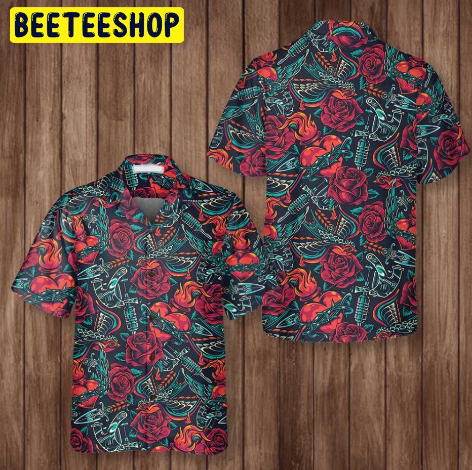 Tattoo Day Of The Dead Trending Hawaiian Shirt Tattoo Day Of The Dead Trending Hawaiian Shirt