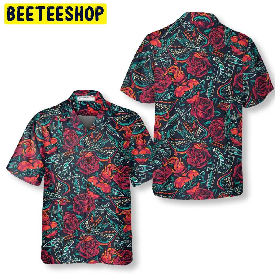 Tattoo Day Of The Dead Trending Hawaiian Shirt Tattoo Day Of The Dead Trending Hawaiian Shirt