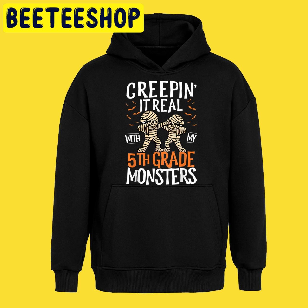 Teacher Creepin It Real With My 5TH Grade Monsters Halloween Trending Unisex T-Shirt Teacher Creepin It Real With My 5TH Grade Monsters Halloween Trending Unisex T-Shirt