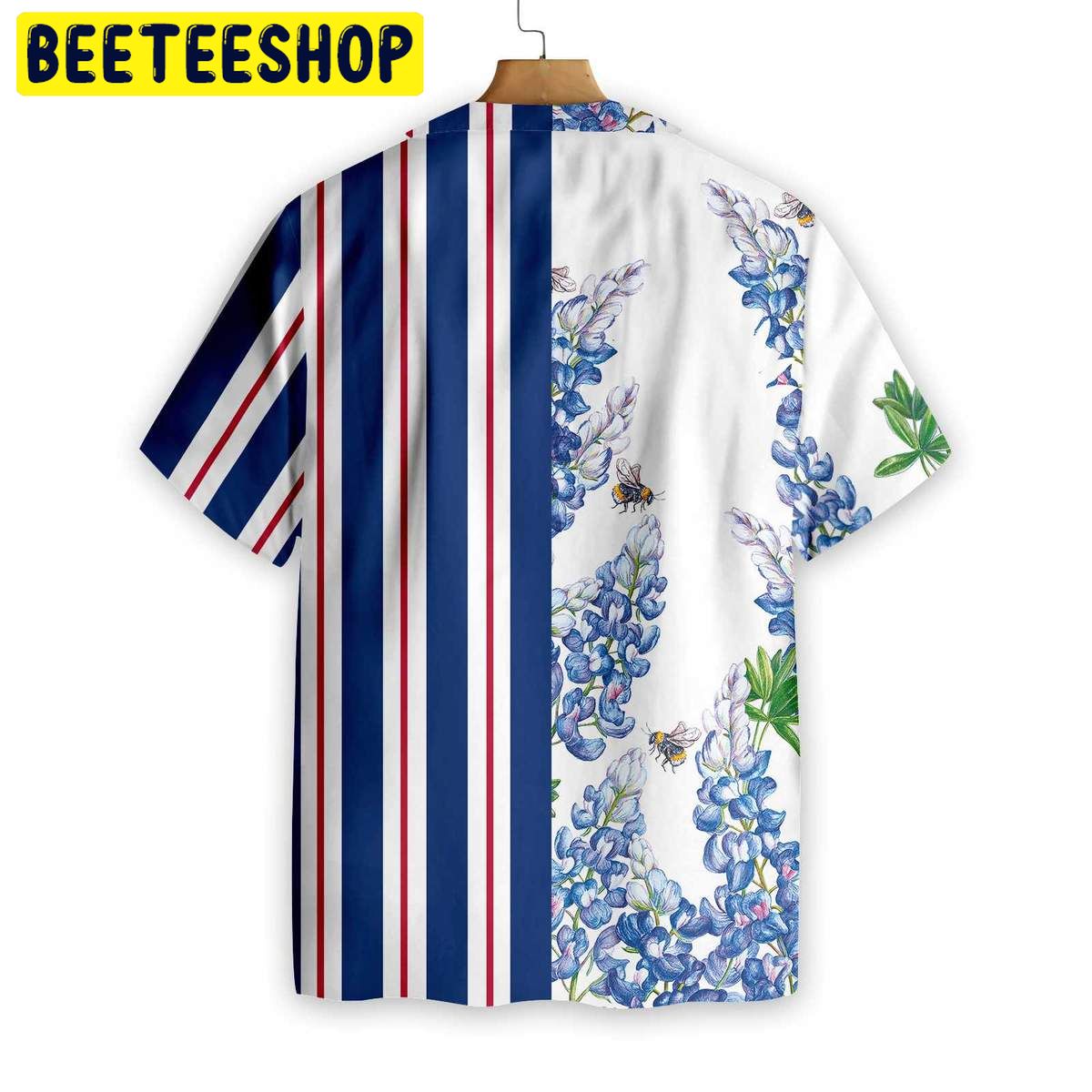 Texas Flag Bluebonnets Trending Hawaiian Shirt Texas Flag Bluebonnets Trending Hawaiian Shirt
