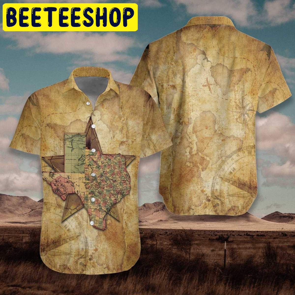 Texas Map The Lone Star Nation Unisex Hawaiian Shirt Texas Map The Lone Star Nation Unisex Hawaiian Shirt