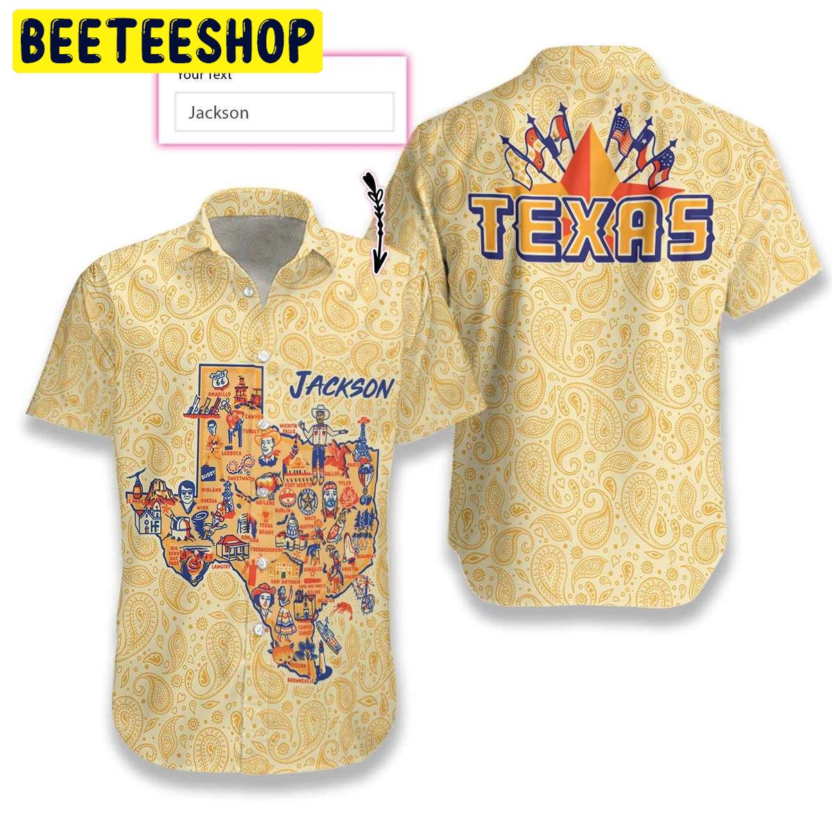 Texas Vintage Personalized Trending Hawaiian Shirt Texas Vintage Personalized Trending Hawaiian Shirt
