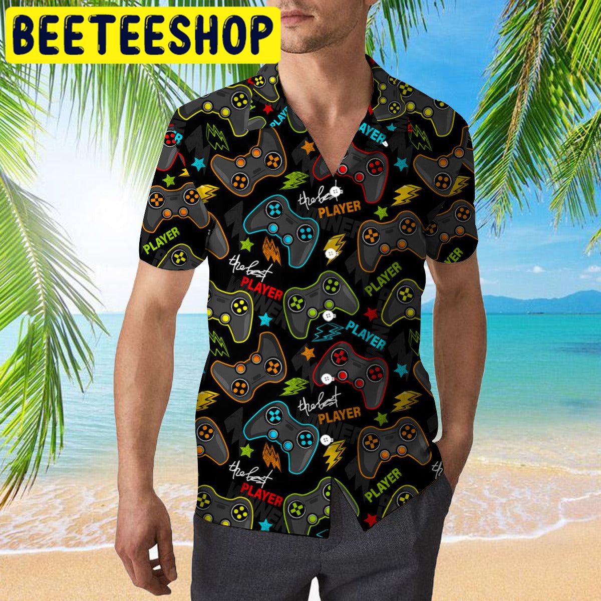 The Best PS Game Player Hawaiian Shirt The Best PS Game Player Hawaiian Shirt