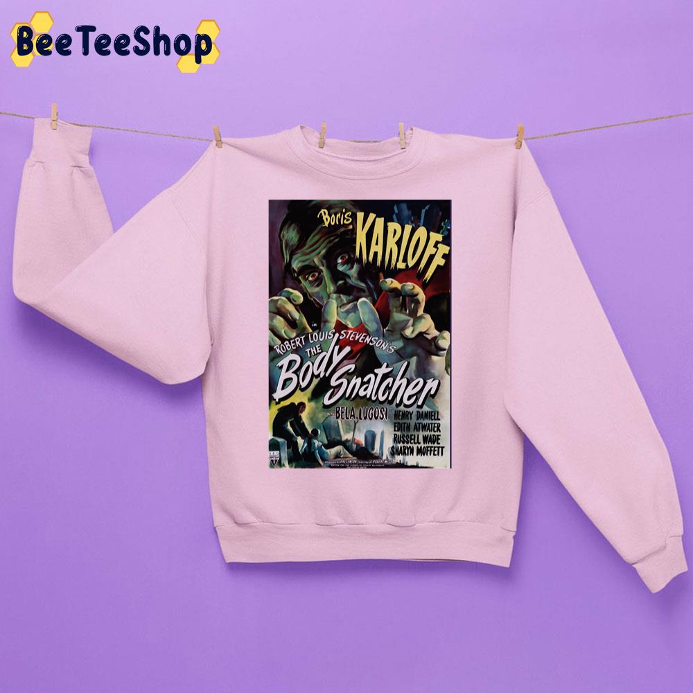 The Body Snacher 1945 Vintage Movie Poster Artwork Halloween Trending Unisex Sweatshirt The Body Snacher 1945 Vintage Movie Poster Artwork Halloween Trending Unisex Sweatshirt