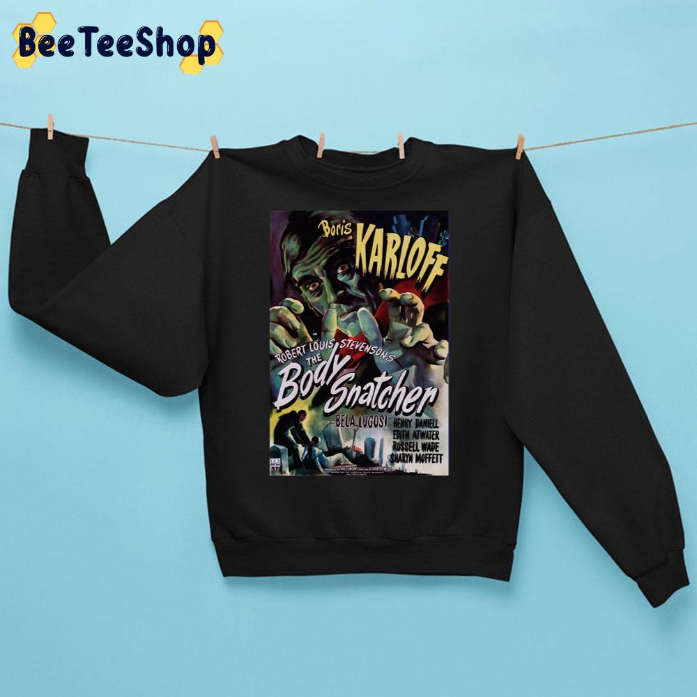The Body Snacher 1945 Vintage Movie Poster Artwork Halloween Trending Unisex Sweatshirt The Body Snacher 1945 Vintage Movie Poster Artwork Halloween Trending Unisex Sweatshirt