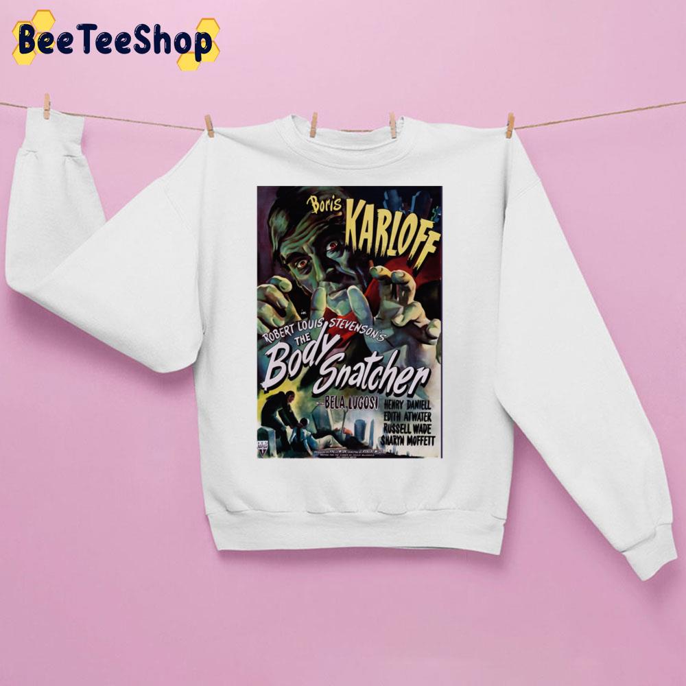 The Body Snacher 1945 Vintage Movie Poster Artwork Halloween Trending Unisex Sweatshirt The Body Snacher 1945 Vintage Movie Poster Artwork Halloween Trending Unisex Sweatshirt