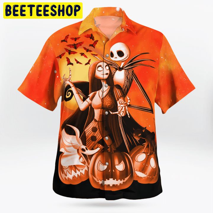 The Couple Halloween Nigh Trending Hawaiian Shirt The Couple Halloween Nigh Trending Hawaiian Shirt
