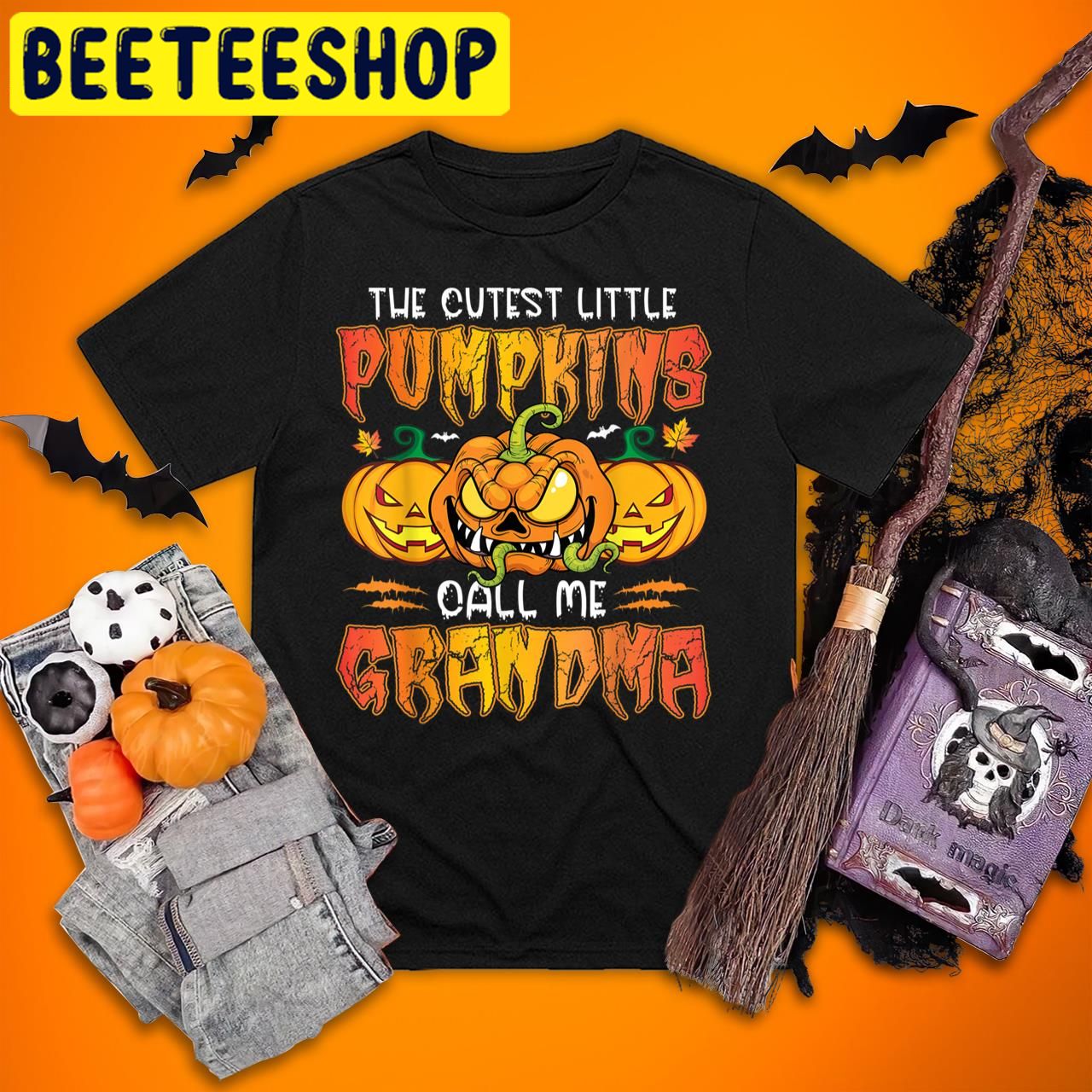 The Cutest Little Pumpkins Call Me Grandma Halloween Trending Unisex T-Shirt The Cutest Little Pumpkins Call Me Grandma Halloween Trending Unisex T-Shirt