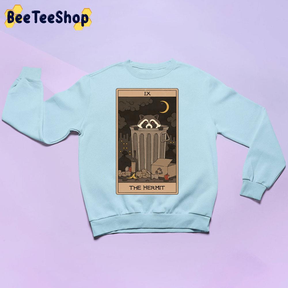 The Hermit Raccoons Tarot Trending Unisex Sweatshirt The Hermit Raccoons Tarot Trending Unisex Sweatshirt