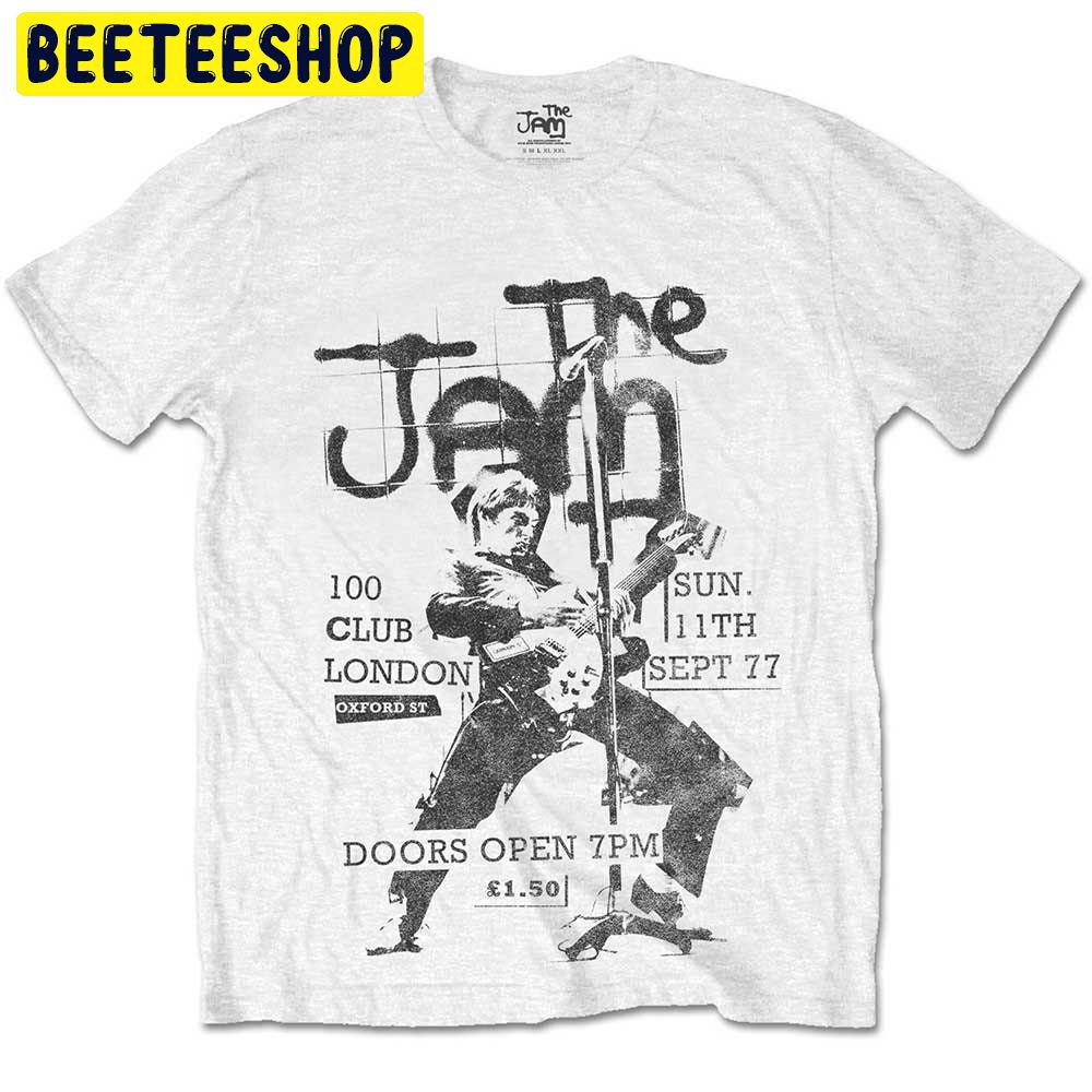 The Jam Paul Weller 100 Club 1977 Trending Unisex Shirt The Jam Paul Weller 100 Club 1977 Trending Unisex Shirt