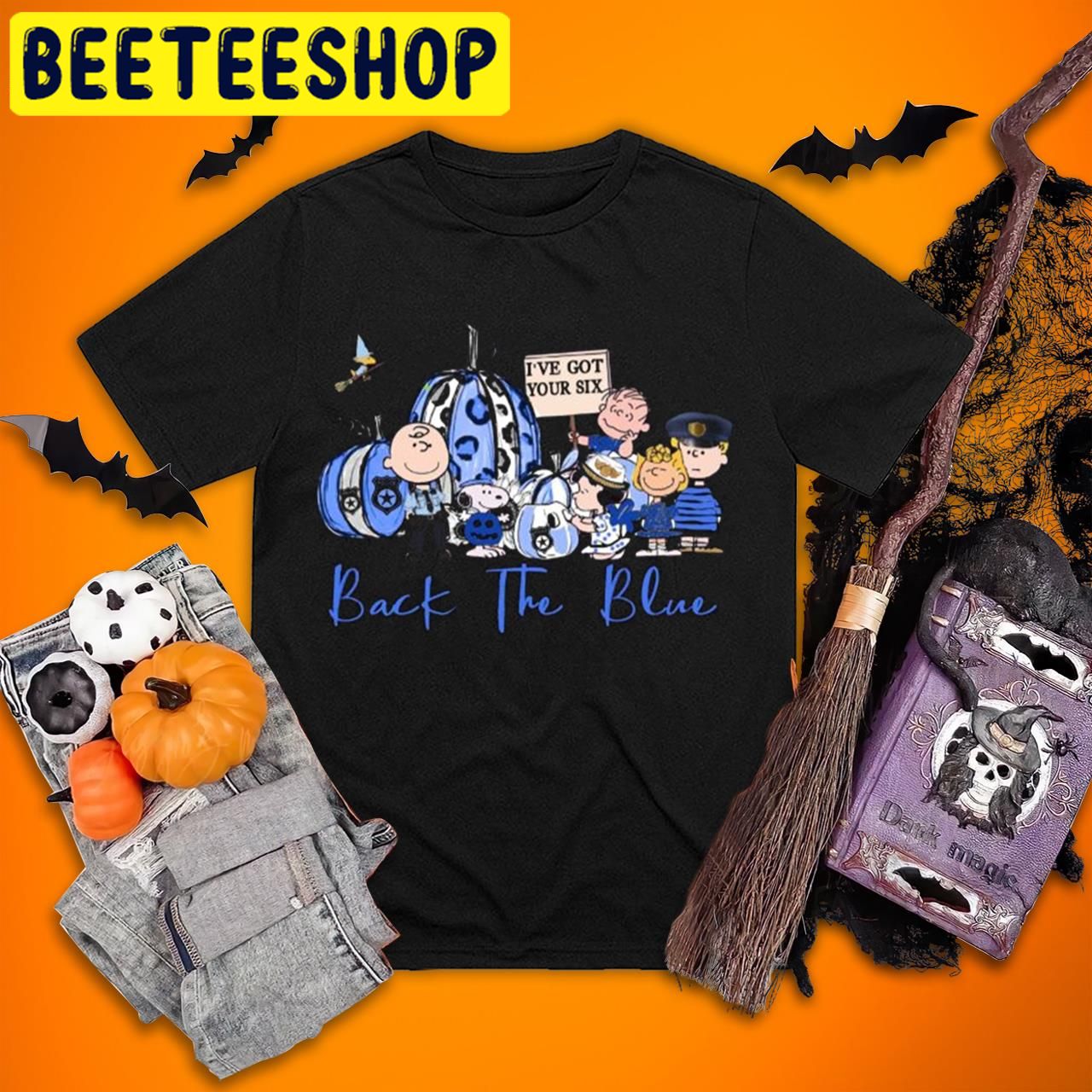 The Peanuts Chracters Great Pumpkin Back The Blue Charlie Brown Halloween Trending Unisex T-Shirt The Peanuts Chracters Great Pumpkin Back The Blue Charlie Brown Halloween Trending Unisex T-Shirt