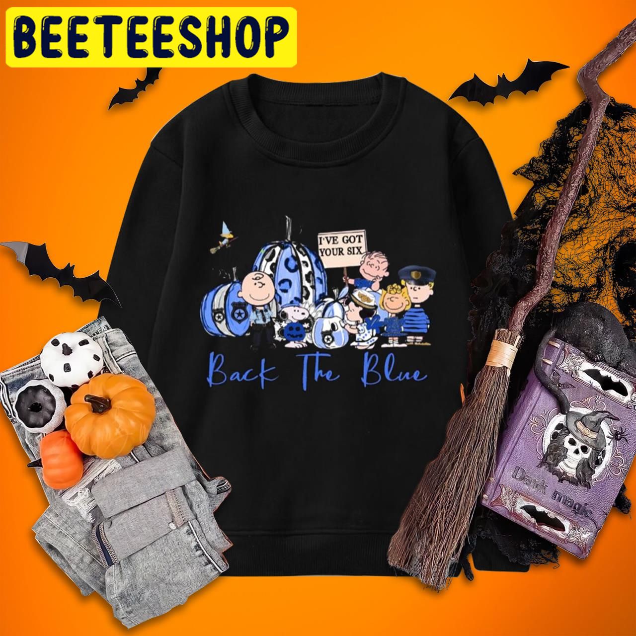The Peanuts Chracters Great Pumpkin Back The Blue Charlie Brown Halloween Trending Unisex T-Shirt The Peanuts Chracters Great Pumpkin Back The Blue Charlie Brown Halloween Trending Unisex T-Shirt