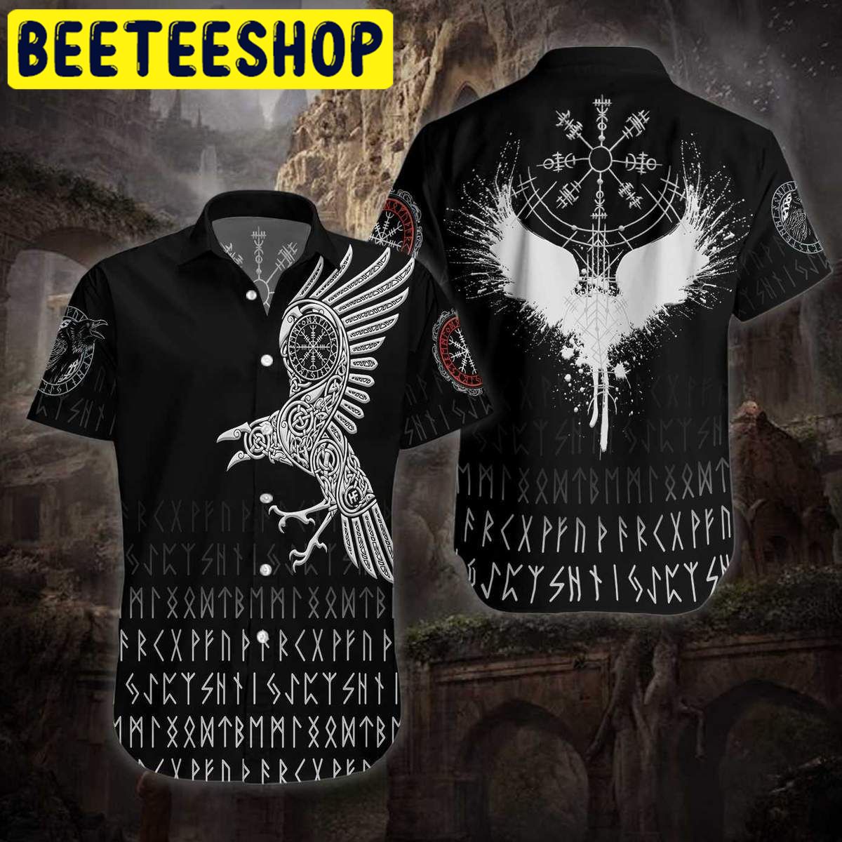 The Raven Of Odin Hawaiian Shirt The Raven Of Odin Hawaiian Shirt