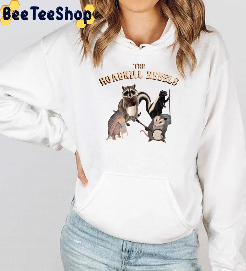 The Roadkill Rebels Animals Playing Instruments Trending Unisex T-Shirt The Roadkill Rebels Animals Playing Instruments Trending Unisex T-Shirt