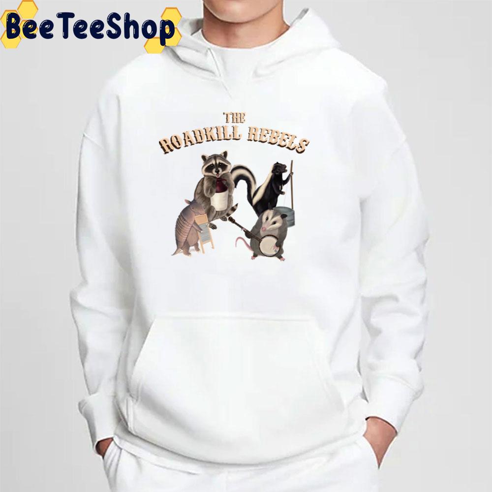 The Roadkill Rebels Animals Playing Instruments Trending Unisex T-Shirt The Roadkill Rebels Animals Playing Instruments Trending Unisex T-Shirt