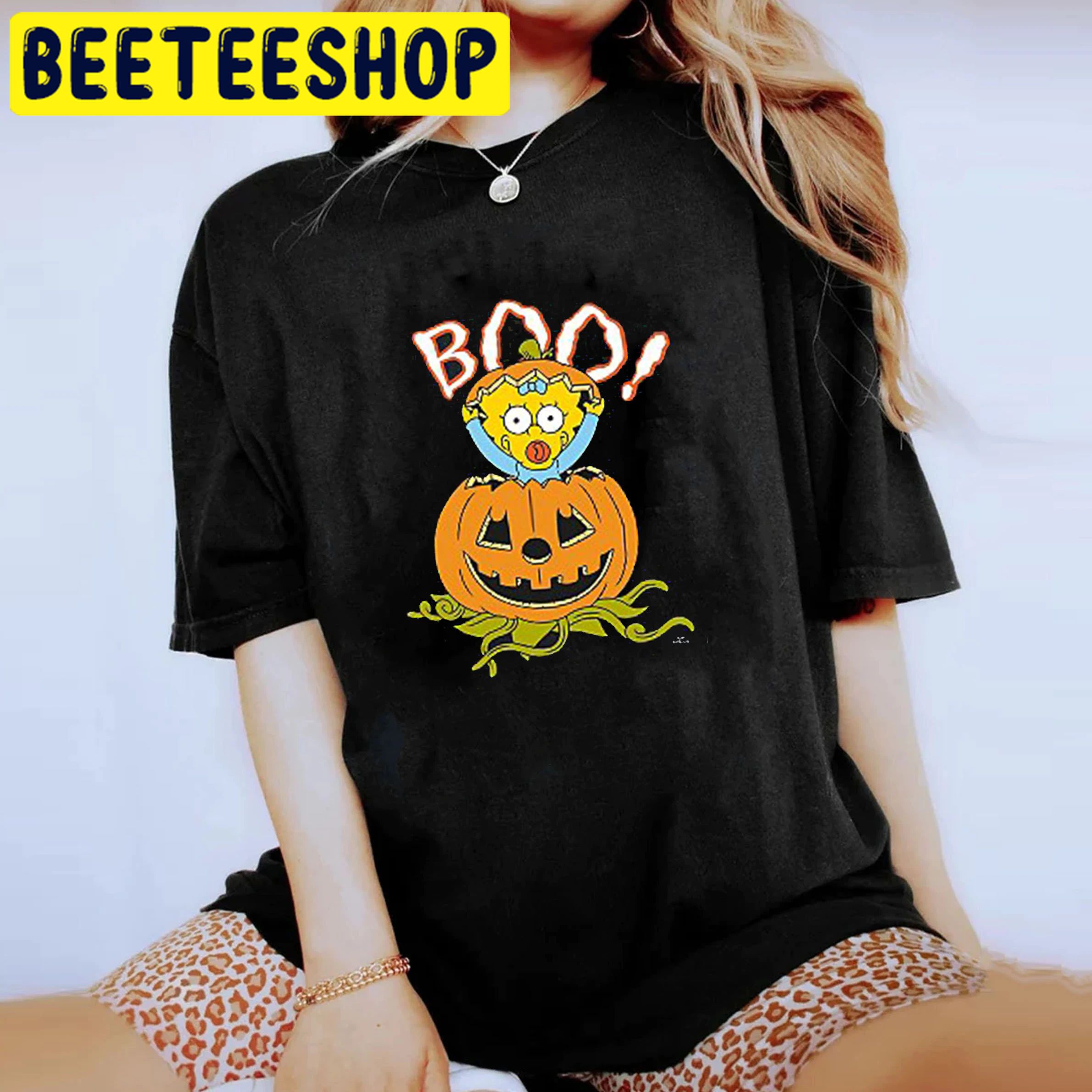 The Simpsons Maggie Girls Halloween Trending Unisex Shirt The Simpsons Maggie Girls Halloween Trending Unisex Shirt